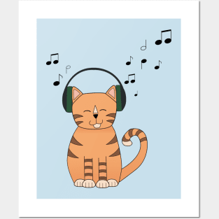 Musical Cat Posters and Art